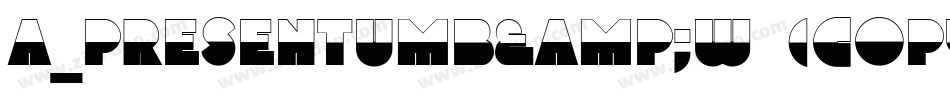 a_PresentumB&W (COPY 1)字体转换